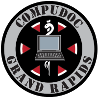 Compudoc Logo - Caduceus and Computer - Right Side. Compudoc Logo - Caduceus and Computer - Right Side.